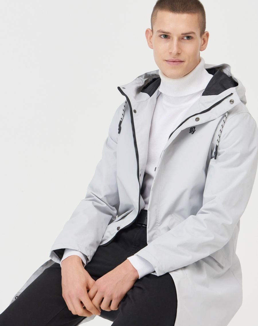 Transition jacket with hood
