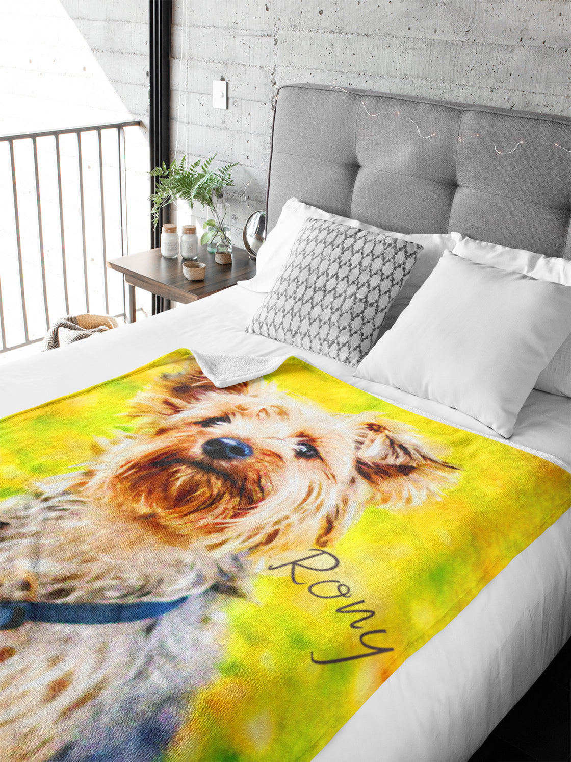 Pet Blanket,Pet Photo Blanket,Pet Memorial Gift, Dog Photo Blanket,Custom Pet gift,custom photo blanket,Dog loss gift,Dog portrait,Sketch